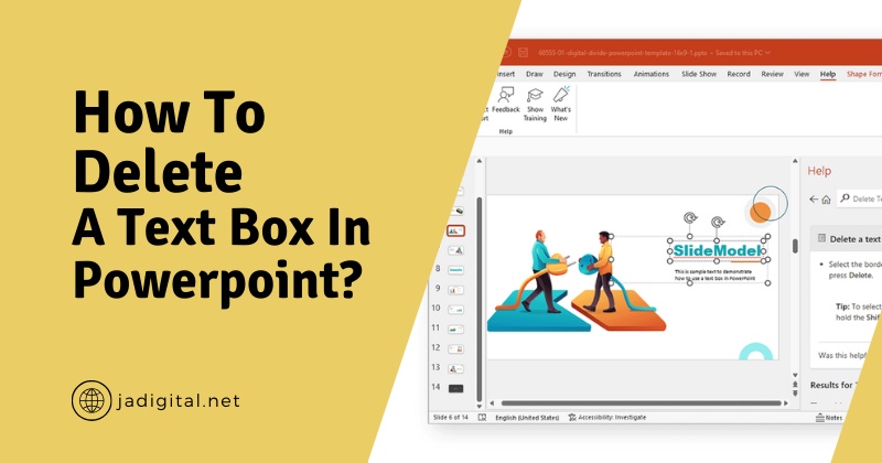 how to delete a text box in powerpoint